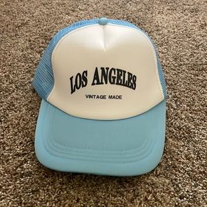 This is a light blue hat from shein. One size fits most. crown size: 21.7 - 23.6